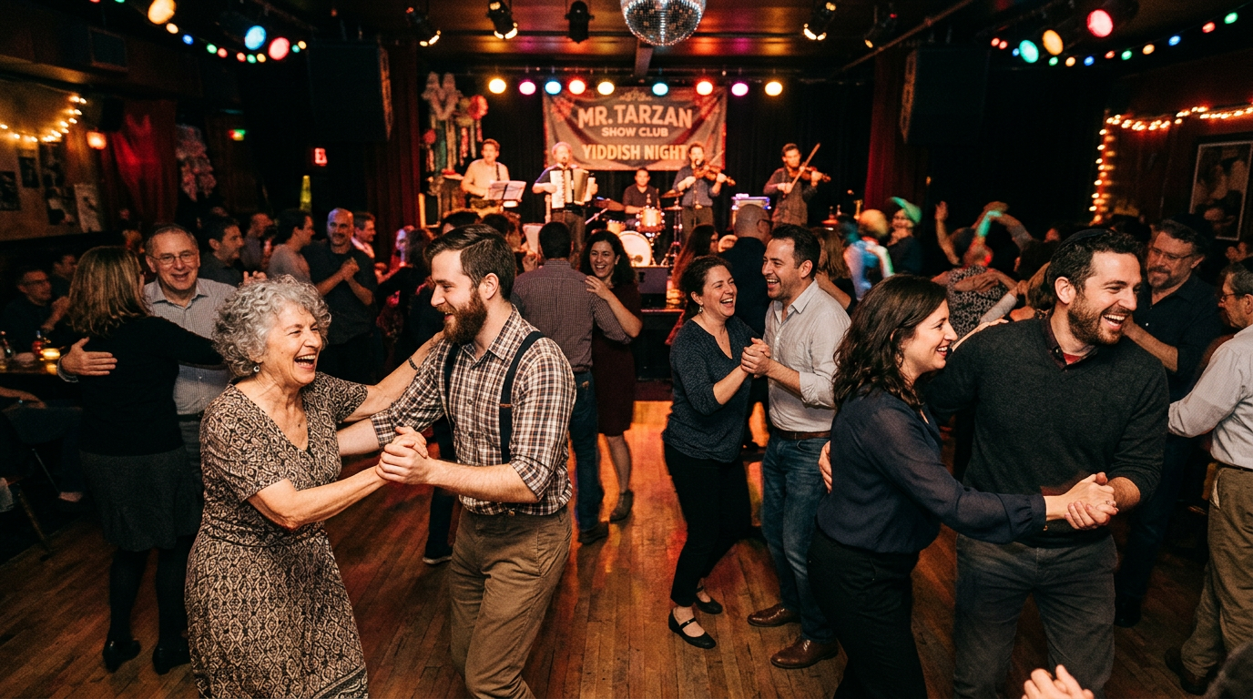Yiddish Night at Mr. Tarzan Show Club: A Weekly Cultural Celebration