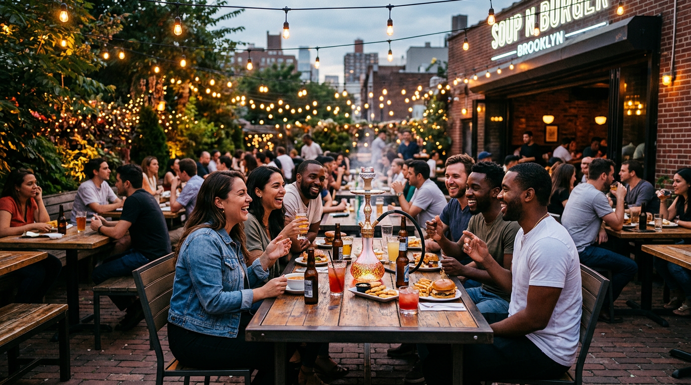 Soup N Burger: Brooklyn's Best for Gourmet Bites & Premium Hookah