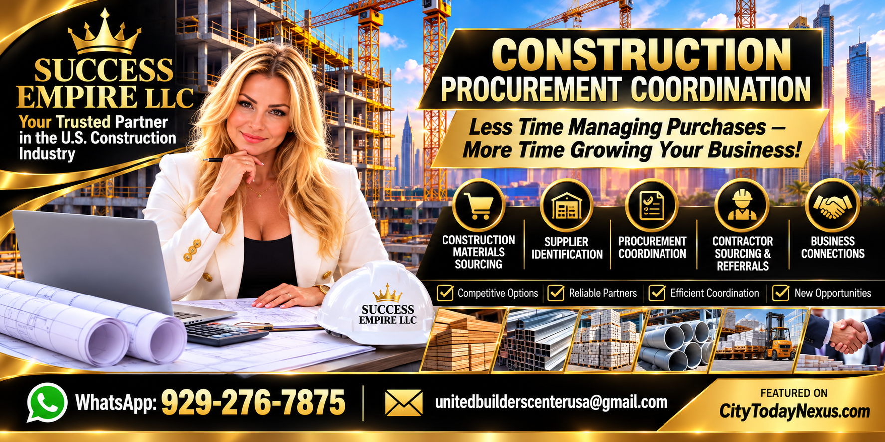 Success Empire LLC: Connecting Construction Businesses, Suppliers, and Contractors Across the USA