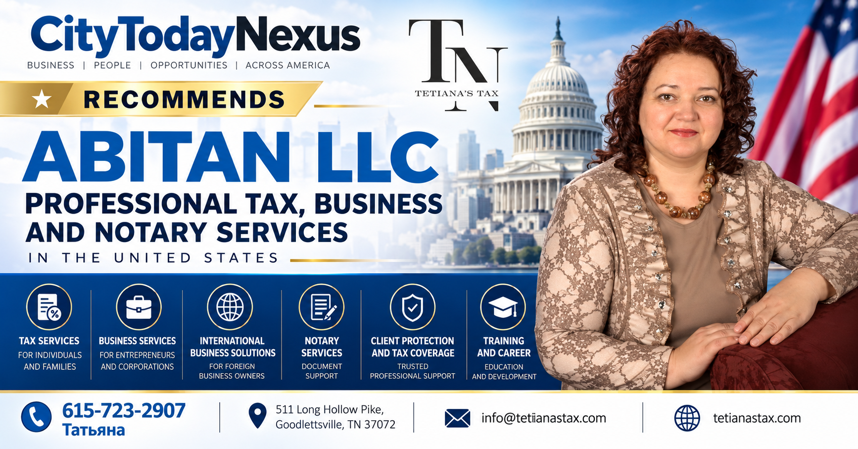 CityTodayNexus Recommends ABITAN LLC: Professional Tax, Business and Notary Services